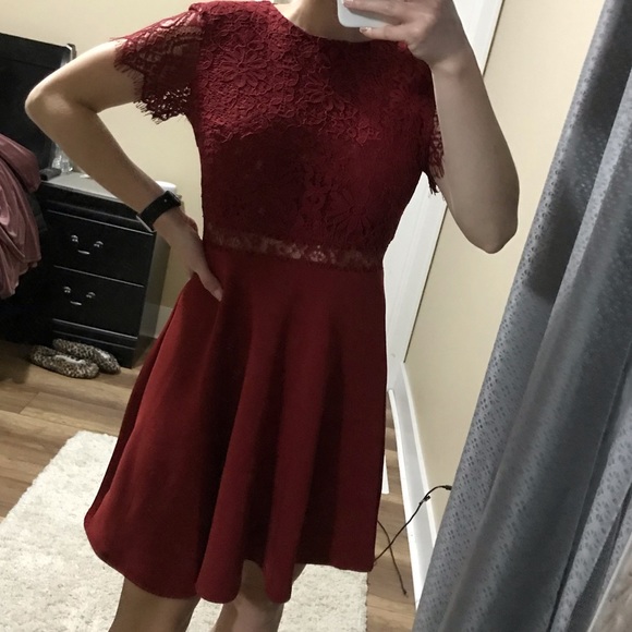 Red Francesca’s skater dress size small - Picture 5 of 9